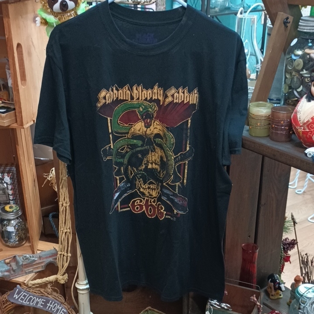 Black Graphic Tee with Bold Design